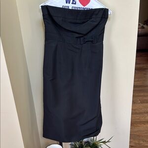 J Crew strapless black dress